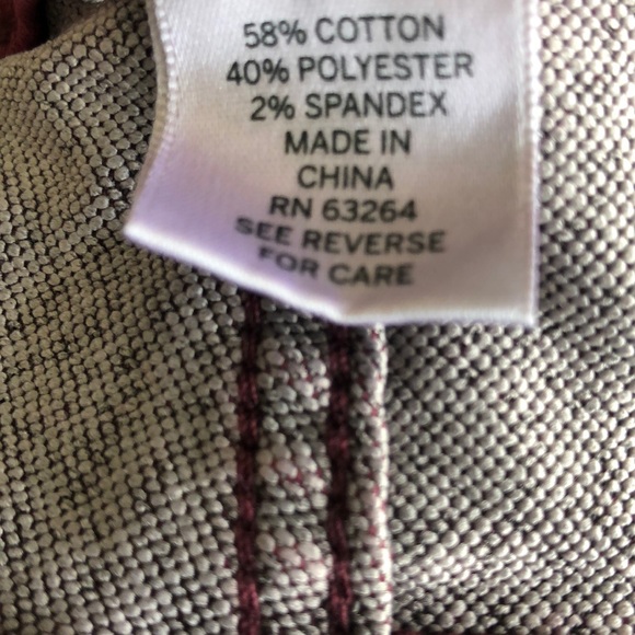 Dress Barn Burgundy All Day Stretch Straight Jeans - Picture 4 of 10